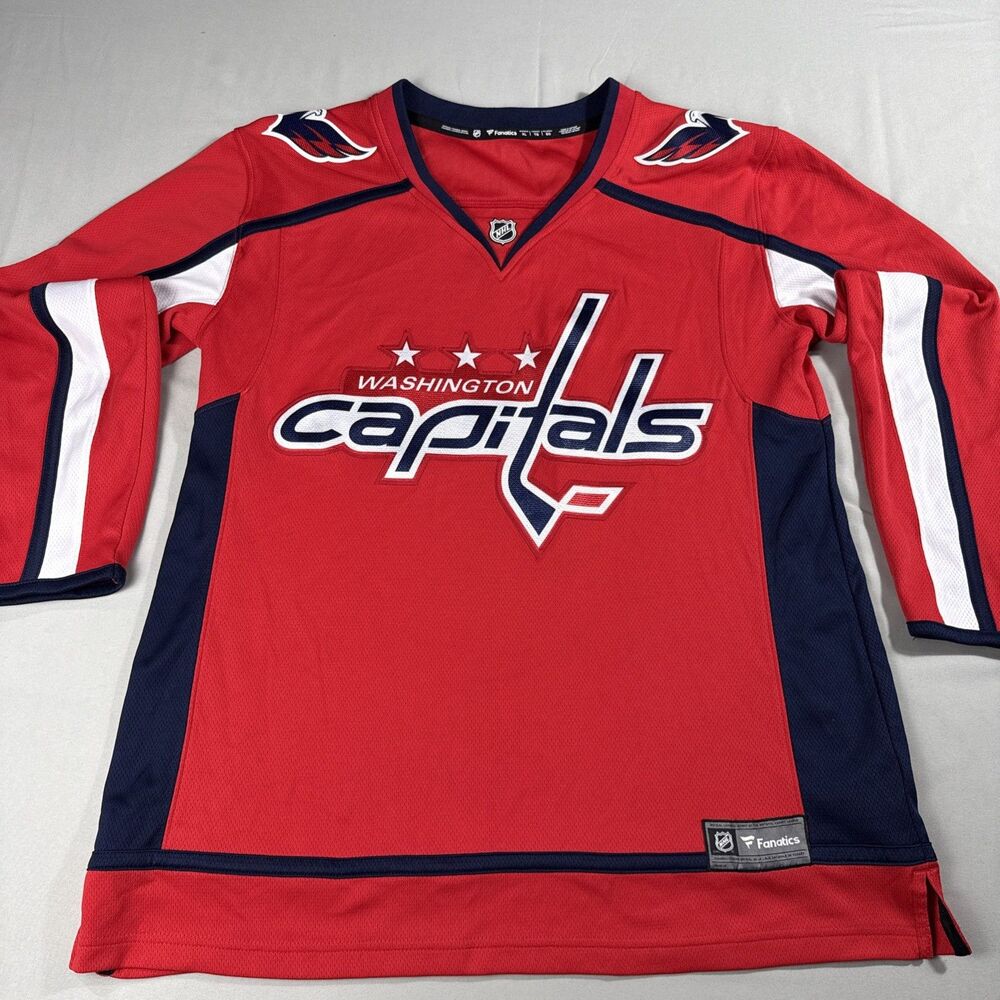 Washington Capitals NHL Hockey Jersey Womens Size XL Fanatics Excellent Condt